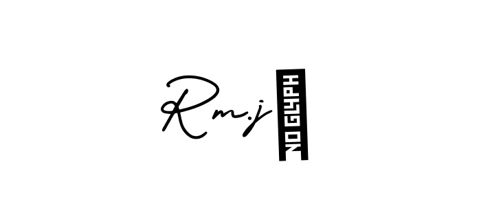 Design your own signature with our free online signature maker. With this signature software, you can create a handwritten (AmerikaSignatureDemo-Regular) signature for name Rm.j♡. Rm.j♡ signature style 3 images and pictures png