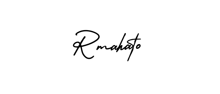 Make a beautiful signature design for name Rmahato. With this signature (AmerikaSignatureDemo-Regular) style, you can create a handwritten signature for free. Rmahato signature style 3 images and pictures png
