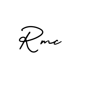 This is the best signature style for the Rmc name. Also you like these signature font (AmerikaSignatureDemo-Regular). Mix name signature. Rmc signature style 3 images and pictures png