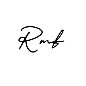 Create a beautiful signature design for name Rmf. With this signature (AmerikaSignatureDemo-Regular) fonts, you can make a handwritten signature for free. Rmf signature style 3 images and pictures png