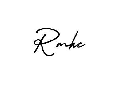 Similarly AmerikaSignatureDemo-Regular is the best handwritten signature design. Signature creator online .You can use it as an online autograph creator for name Rmhc. Rmhc signature style 3 images and pictures png