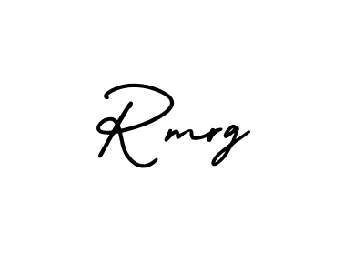 You should practise on your own different ways (AmerikaSignatureDemo-Regular) to write your name (Rmrg) in signature. don't let someone else do it for you. Rmrg signature style 3 images and pictures png