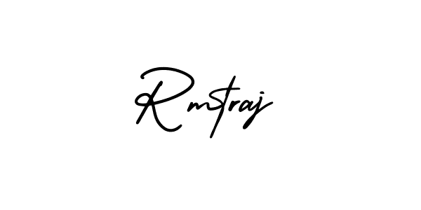 How to make Rmtraj signature? AmerikaSignatureDemo-Regular is a professional autograph style. Create handwritten signature for Rmtraj name. Rmtraj signature style 3 images and pictures png