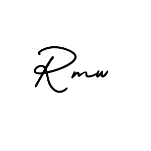 Also You can easily find your signature by using the search form. We will create Rmw name handwritten signature images for you free of cost using AmerikaSignatureDemo-Regular sign style. Rmw signature style 3 images and pictures png