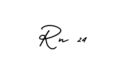 Use a signature maker to create a handwritten signature online. With this signature software, you can design (AmerikaSignatureDemo-Regular) your own signature for name Rn 24. Rn 24 signature style 3 images and pictures png