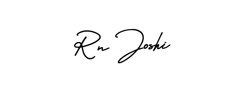 You should practise on your own different ways (AmerikaSignatureDemo-Regular) to write your name (Rn Joshi) in signature. don't let someone else do it for you. Rn Joshi signature style 3 images and pictures png