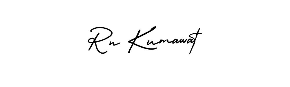 Design your own signature with our free online signature maker. With this signature software, you can create a handwritten (AmerikaSignatureDemo-Regular) signature for name Rn Kumawat. Rn Kumawat signature style 3 images and pictures png