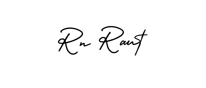 Design your own signature with our free online signature maker. With this signature software, you can create a handwritten (AmerikaSignatureDemo-Regular) signature for name Rn Raut. Rn Raut signature style 3 images and pictures png