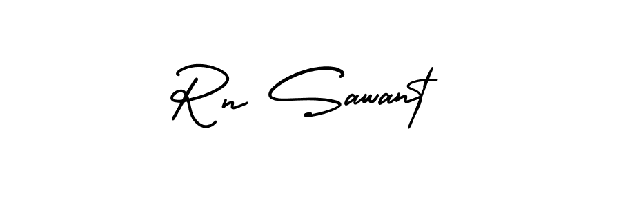 Make a beautiful signature design for name Rn Sawant. With this signature (AmerikaSignatureDemo-Regular) style, you can create a handwritten signature for free. Rn Sawant signature style 3 images and pictures png