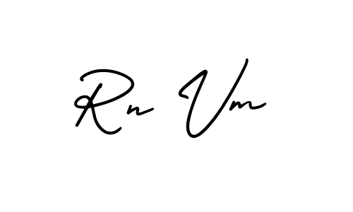 AmerikaSignatureDemo-Regular is a professional signature style that is perfect for those who want to add a touch of class to their signature. It is also a great choice for those who want to make their signature more unique. Get Rn Vm name to fancy signature for free. Rn Vm signature style 3 images and pictures png