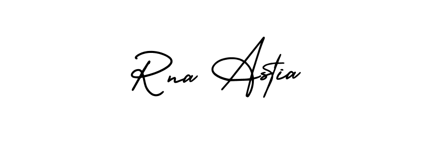 Similarly AmerikaSignatureDemo-Regular is the best handwritten signature design. Signature creator online .You can use it as an online autograph creator for name Rna Astia. Rna Astia signature style 3 images and pictures png