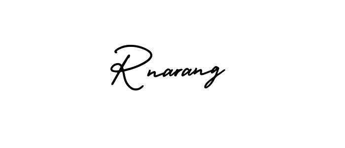 Rnarang stylish signature style. Best Handwritten Sign (AmerikaSignatureDemo-Regular) for my name. Handwritten Signature Collection Ideas for my name Rnarang. Rnarang signature style 3 images and pictures png