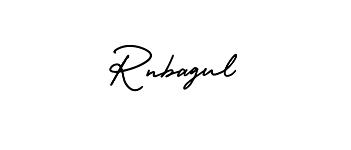 Rnbagul stylish signature style. Best Handwritten Sign (AmerikaSignatureDemo-Regular) for my name. Handwritten Signature Collection Ideas for my name Rnbagul. Rnbagul signature style 3 images and pictures png