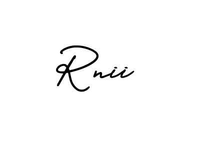 Rnii stylish signature style. Best Handwritten Sign (AmerikaSignatureDemo-Regular) for my name. Handwritten Signature Collection Ideas for my name Rnii. Rnii signature style 3 images and pictures png