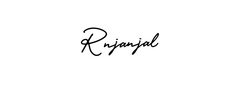 Make a beautiful signature design for name Rnjanjal. With this signature (AmerikaSignatureDemo-Regular) style, you can create a handwritten signature for free. Rnjanjal signature style 3 images and pictures png