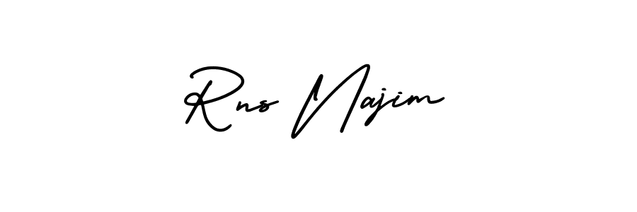 Once you've used our free online signature maker to create your best signature AmerikaSignatureDemo-Regular style, it's time to enjoy all of the benefits that Rns Najim name signing documents. Rns Najim signature style 3 images and pictures png