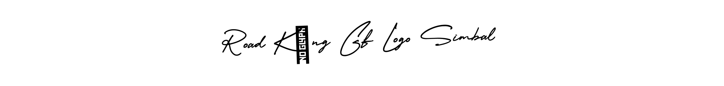 Similarly AmerikaSignatureDemo-Regular is the best handwritten signature design. Signature creator online .You can use it as an online autograph creator for name Road Kíng Gf Logo Simbal. Road Kíng Gf Logo Simbal signature style 3 images and pictures png