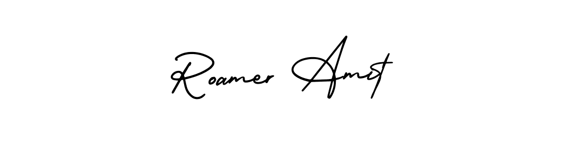 How to make Roamer Amit signature? AmerikaSignatureDemo-Regular is a professional autograph style. Create handwritten signature for Roamer Amit name. Roamer Amit signature style 3 images and pictures png