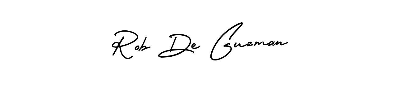 Create a beautiful signature design for name Rob De Guzman. With this signature (AmerikaSignatureDemo-Regular) fonts, you can make a handwritten signature for free. Rob De Guzman signature style 3 images and pictures png