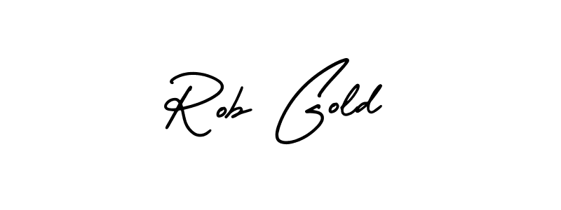 Rob Gold stylish signature style. Best Handwritten Sign (AmerikaSignatureDemo-Regular) for my name. Handwritten Signature Collection Ideas for my name Rob Gold. Rob Gold signature style 3 images and pictures png