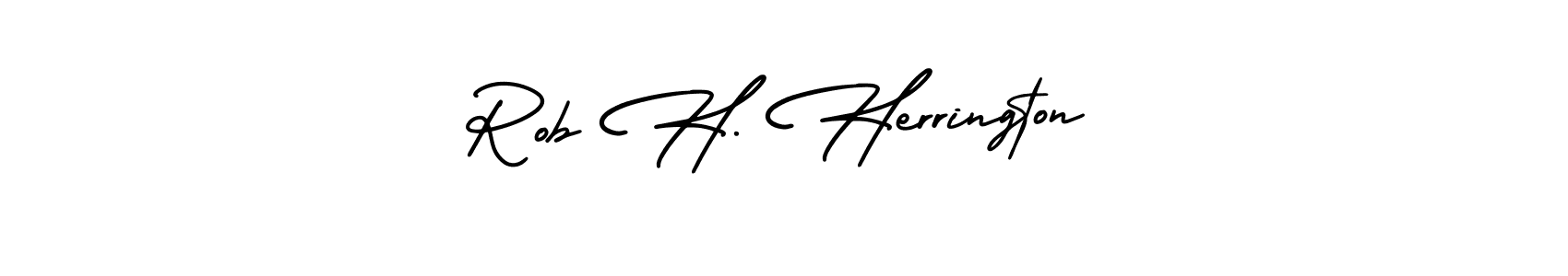 It looks lik you need a new signature style for name Rob H. Herrington. Design unique handwritten (AmerikaSignatureDemo-Regular) signature with our free signature maker in just a few clicks. Rob H. Herrington signature style 3 images and pictures png