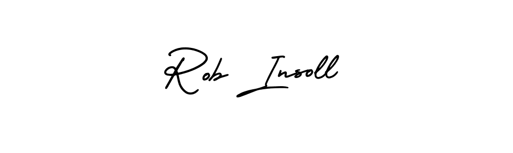 Make a beautiful signature design for name Rob Insoll. With this signature (AmerikaSignatureDemo-Regular) style, you can create a handwritten signature for free. Rob Insoll signature style 3 images and pictures png