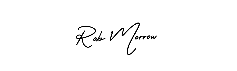 Create a beautiful signature design for name Rob Morrow. With this signature (AmerikaSignatureDemo-Regular) fonts, you can make a handwritten signature for free. Rob Morrow signature style 3 images and pictures png