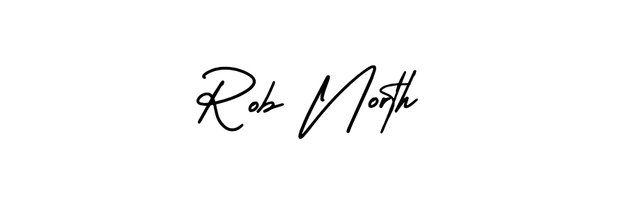 Design your own signature with our free online signature maker. With this signature software, you can create a handwritten (AmerikaSignatureDemo-Regular) signature for name Rob North. Rob North signature style 3 images and pictures png