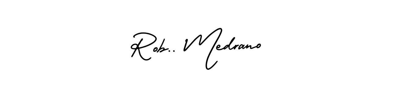 Rob.. Medrano stylish signature style. Best Handwritten Sign (AmerikaSignatureDemo-Regular) for my name. Handwritten Signature Collection Ideas for my name Rob.. Medrano. Rob.. Medrano signature style 3 images and pictures png