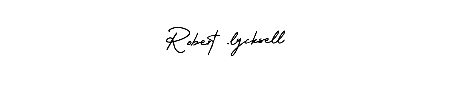 Robert .lycksell stylish signature style. Best Handwritten Sign (AmerikaSignatureDemo-Regular) for my name. Handwritten Signature Collection Ideas for my name Robert .lycksell. Robert .lycksell signature style 3 images and pictures png