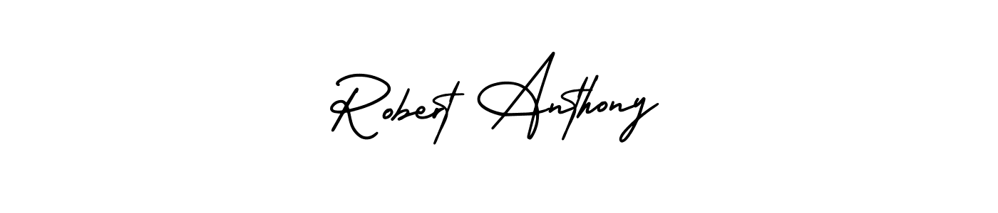 The best way (AmerikaSignatureDemo-Regular) to make a short signature is to pick only two or three words in your name. The name Robert Anthony include a total of six letters. For converting this name. Robert Anthony signature style 3 images and pictures png