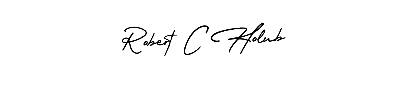 How to Draw Robert C Holub signature style? AmerikaSignatureDemo-Regular is a latest design signature styles for name Robert C Holub. Robert C Holub signature style 3 images and pictures png