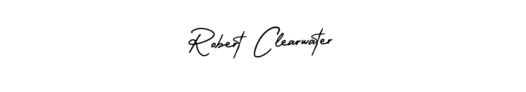 How to make Robert Clearwater name signature. Use AmerikaSignatureDemo-Regular style for creating short signs online. This is the latest handwritten sign. Robert Clearwater signature style 3 images and pictures png