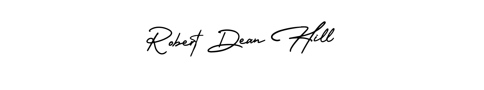 The best way (AmerikaSignatureDemo-Regular) to make a short signature is to pick only two or three words in your name. The name Robert Dean Hill include a total of six letters. For converting this name. Robert Dean Hill signature style 3 images and pictures png