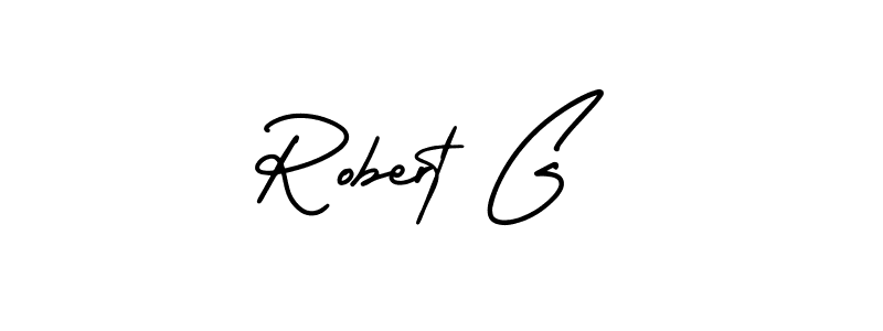 You should practise on your own different ways (AmerikaSignatureDemo-Regular) to write your name (Robert G) in signature. don't let someone else do it for you. Robert G signature style 3 images and pictures png