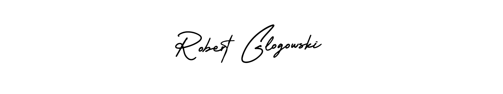 Use a signature maker to create a handwritten signature online. With this signature software, you can design (AmerikaSignatureDemo-Regular) your own signature for name Robert Glogowski. Robert Glogowski signature style 3 images and pictures png