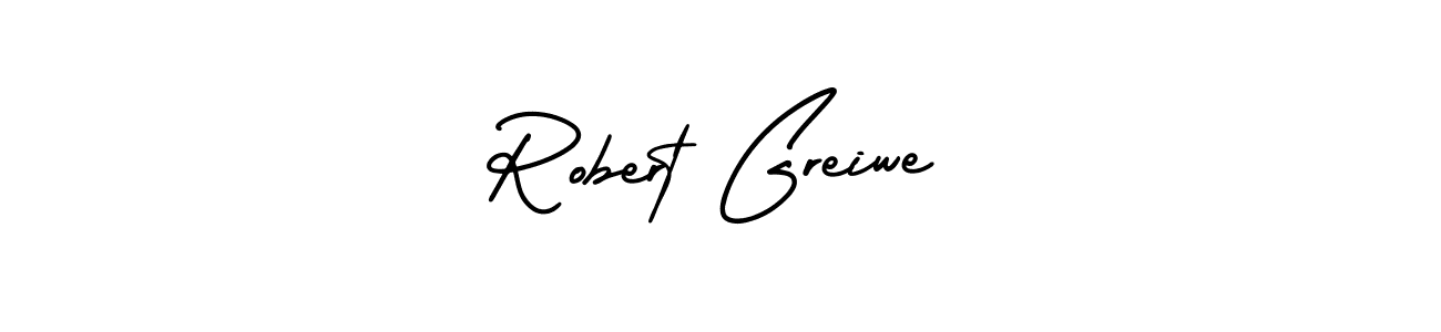 Use a signature maker to create a handwritten signature online. With this signature software, you can design (AmerikaSignatureDemo-Regular) your own signature for name Robert Greiwe. Robert Greiwe signature style 3 images and pictures png