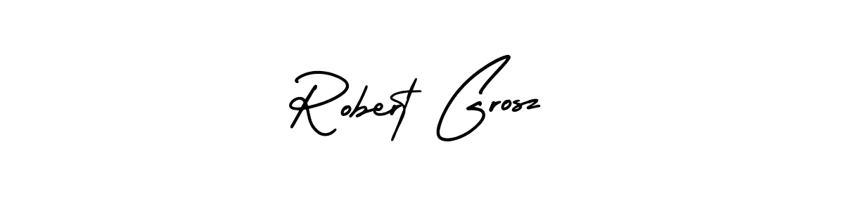 Make a beautiful signature design for name Robert Grosz. With this signature (AmerikaSignatureDemo-Regular) style, you can create a handwritten signature for free. Robert Grosz signature style 3 images and pictures png