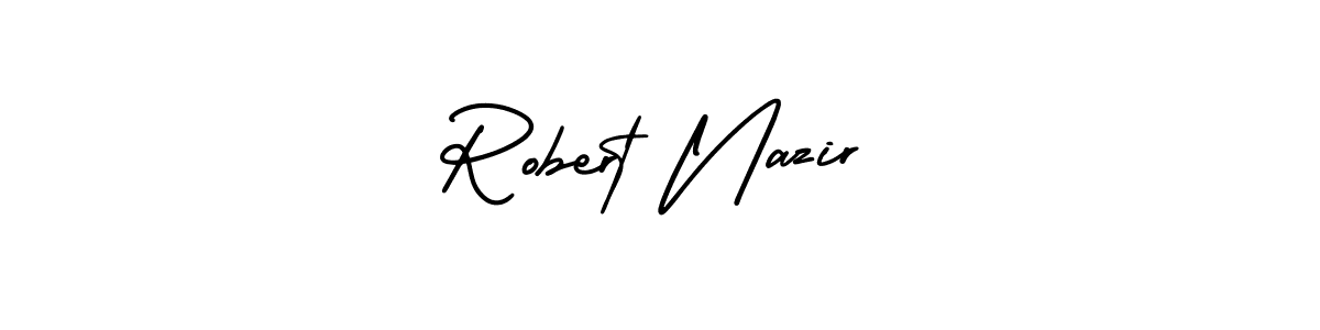 How to make Robert Nazir signature? AmerikaSignatureDemo-Regular is a professional autograph style. Create handwritten signature for Robert Nazir name. Robert Nazir signature style 3 images and pictures png