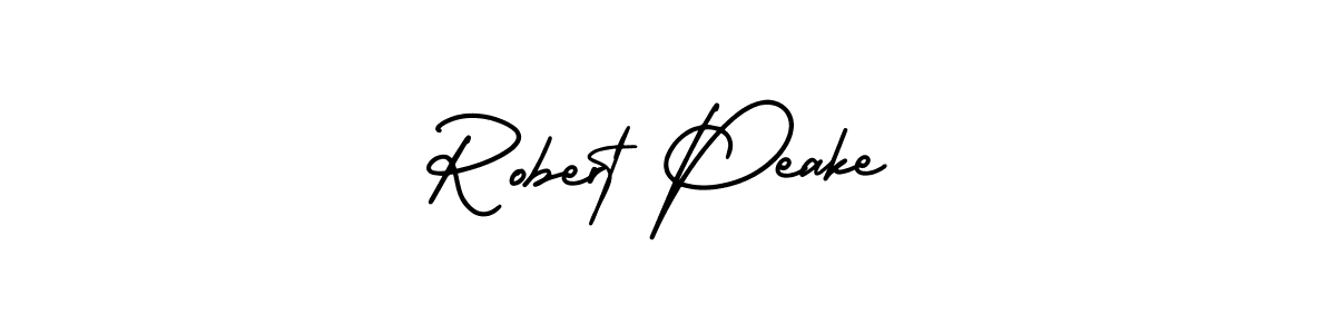 Create a beautiful signature design for name Robert Peake. With this signature (AmerikaSignatureDemo-Regular) fonts, you can make a handwritten signature for free. Robert Peake signature style 3 images and pictures png