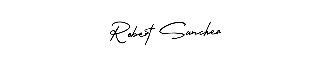 The best way (AmerikaSignatureDemo-Regular) to make a short signature is to pick only two or three words in your name. The name Robert Sanchez include a total of six letters. For converting this name. Robert Sanchez signature style 3 images and pictures png