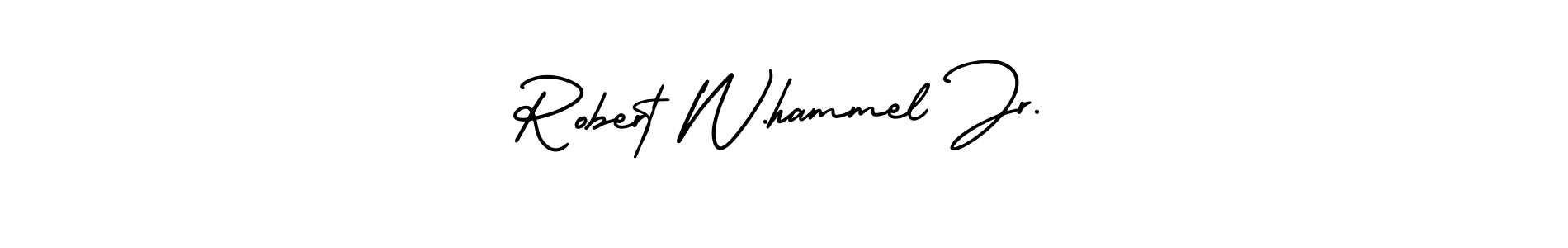 Also You can easily find your signature by using the search form. We will create Robert W.hammel Jr. name handwritten signature images for you free of cost using AmerikaSignatureDemo-Regular sign style. Robert W.hammel Jr. signature style 3 images and pictures png