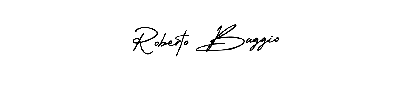 Use a signature maker to create a handwritten signature online. With this signature software, you can design (AmerikaSignatureDemo-Regular) your own signature for name Roberto Baggio. Roberto Baggio signature style 3 images and pictures png