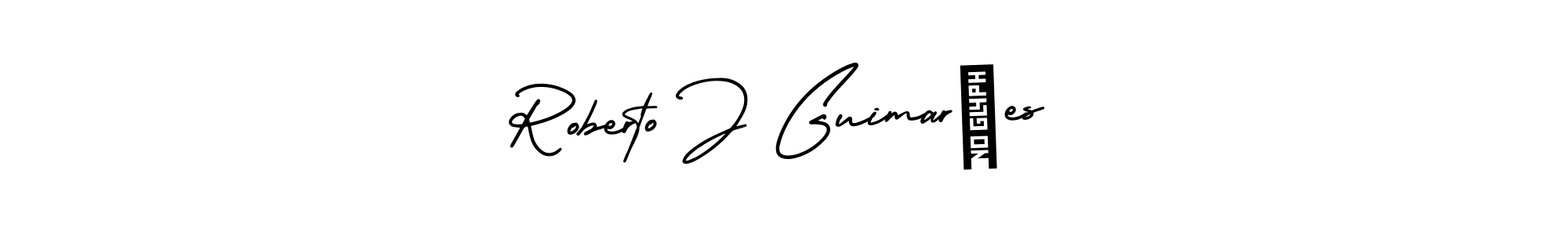 Also we have Roberto J GuimarÃes name is the best signature style. Create professional handwritten signature collection using AmerikaSignatureDemo-Regular autograph style. Roberto J GuimarÃes signature style 3 images and pictures png