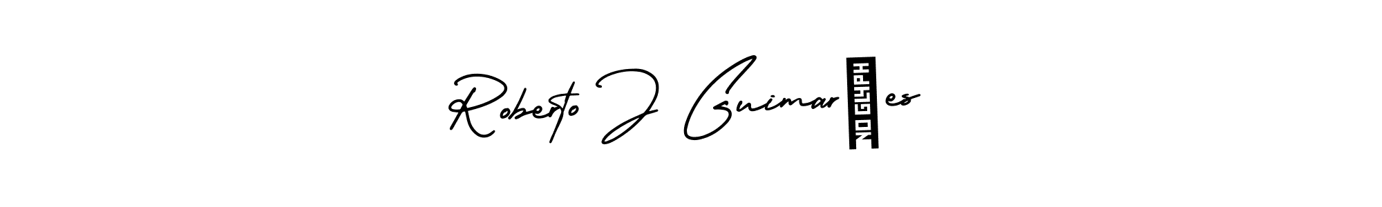 Best and Professional Signature Style for Roberto J GuimarÃes. AmerikaSignatureDemo-Regular Best Signature Style Collection. Roberto J GuimarÃes signature style 3 images and pictures png