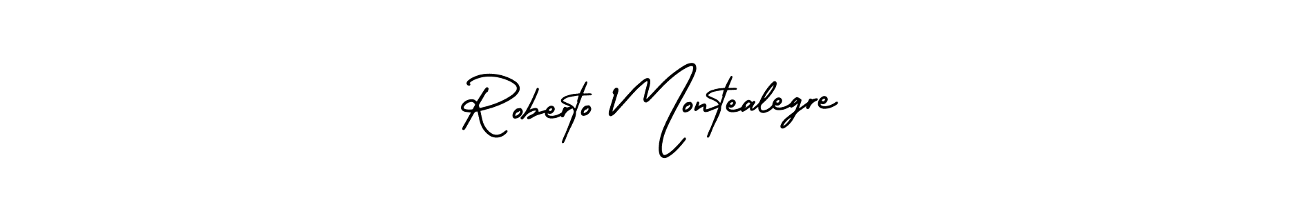 Make a short Roberto Montealegre signature style. Manage your documents anywhere anytime using AmerikaSignatureDemo-Regular. Create and add eSignatures, submit forms, share and send files easily. Roberto Montealegre signature style 3 images and pictures png