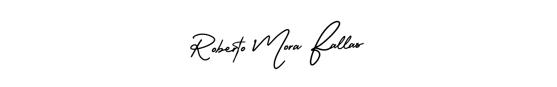 How to make Roberto Mora Fallas signature? AmerikaSignatureDemo-Regular is a professional autograph style. Create handwritten signature for Roberto Mora Fallas name. Roberto Mora Fallas signature style 3 images and pictures png