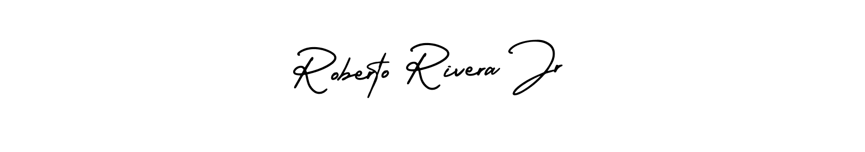 How to make Roberto Rivera Jr name signature. Use AmerikaSignatureDemo-Regular style for creating short signs online. This is the latest handwritten sign. Roberto Rivera Jr signature style 3 images and pictures png