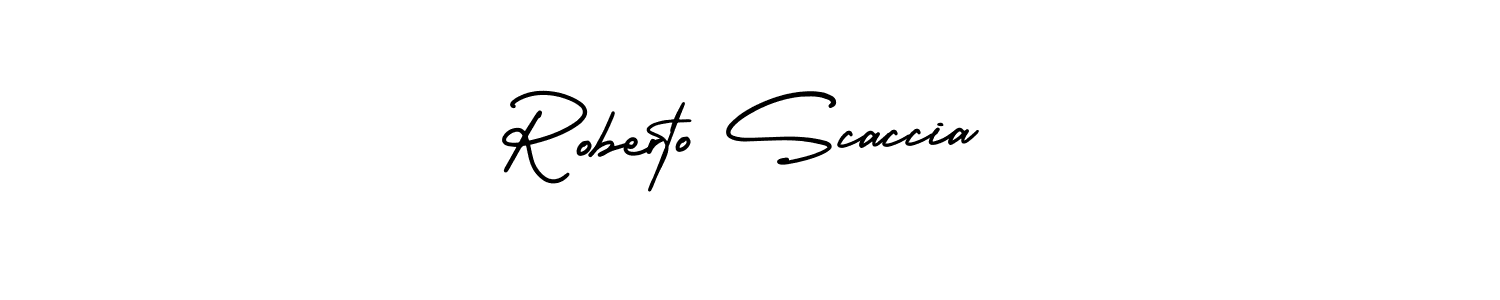 Best and Professional Signature Style for Roberto Scaccia. AmerikaSignatureDemo-Regular Best Signature Style Collection. Roberto Scaccia signature style 3 images and pictures png