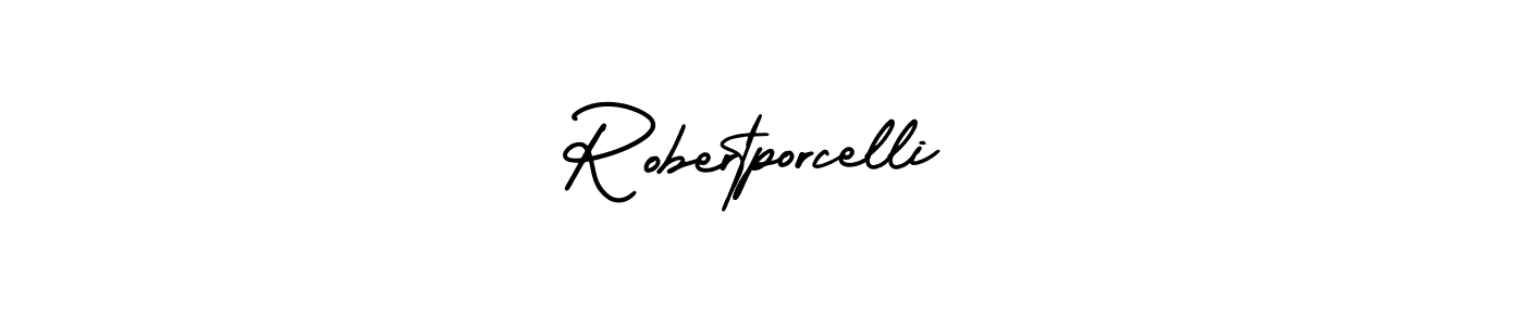 Create a beautiful signature design for name Robertporcelli. With this signature (AmerikaSignatureDemo-Regular) fonts, you can make a handwritten signature for free. Robertporcelli signature style 3 images and pictures png